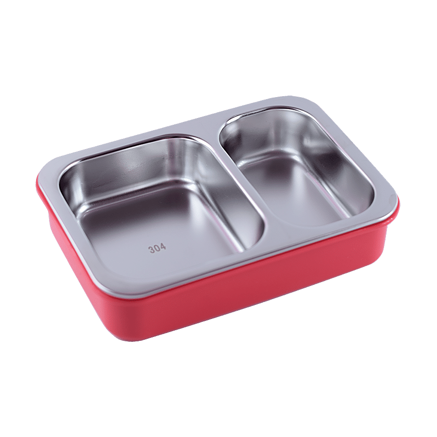 Tedemei Plastic & Stainless Steel Lunch Box/Tiffin Box - Leak Proof