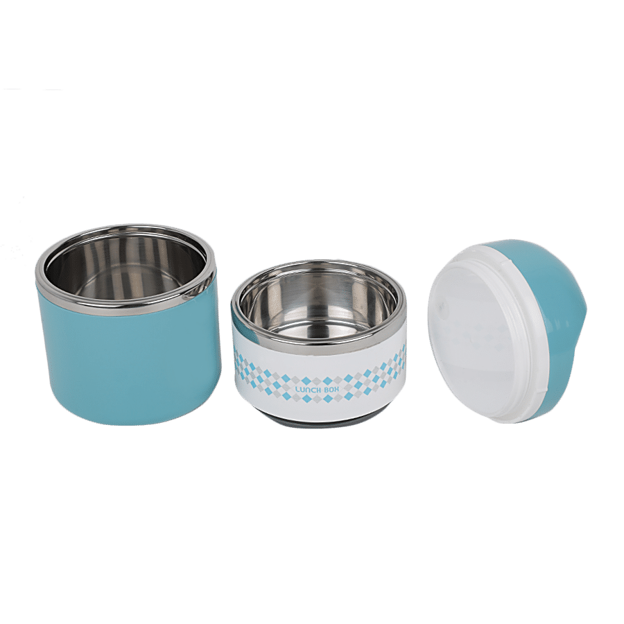 Tedemei Plastic & Stainless Steel Lunch Box/Tiffin Box - Leak Proof