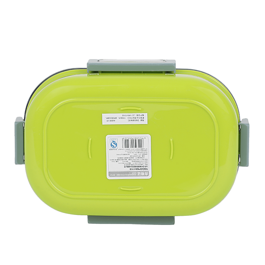 Tedemei Plastic & Stainless Steel Lunch Box/Tiffin Box - Leak Proof