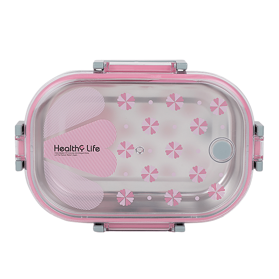 Tedemei Plastic & Stainless Steel Lunch Box/Tiffin Box - Leak Proof