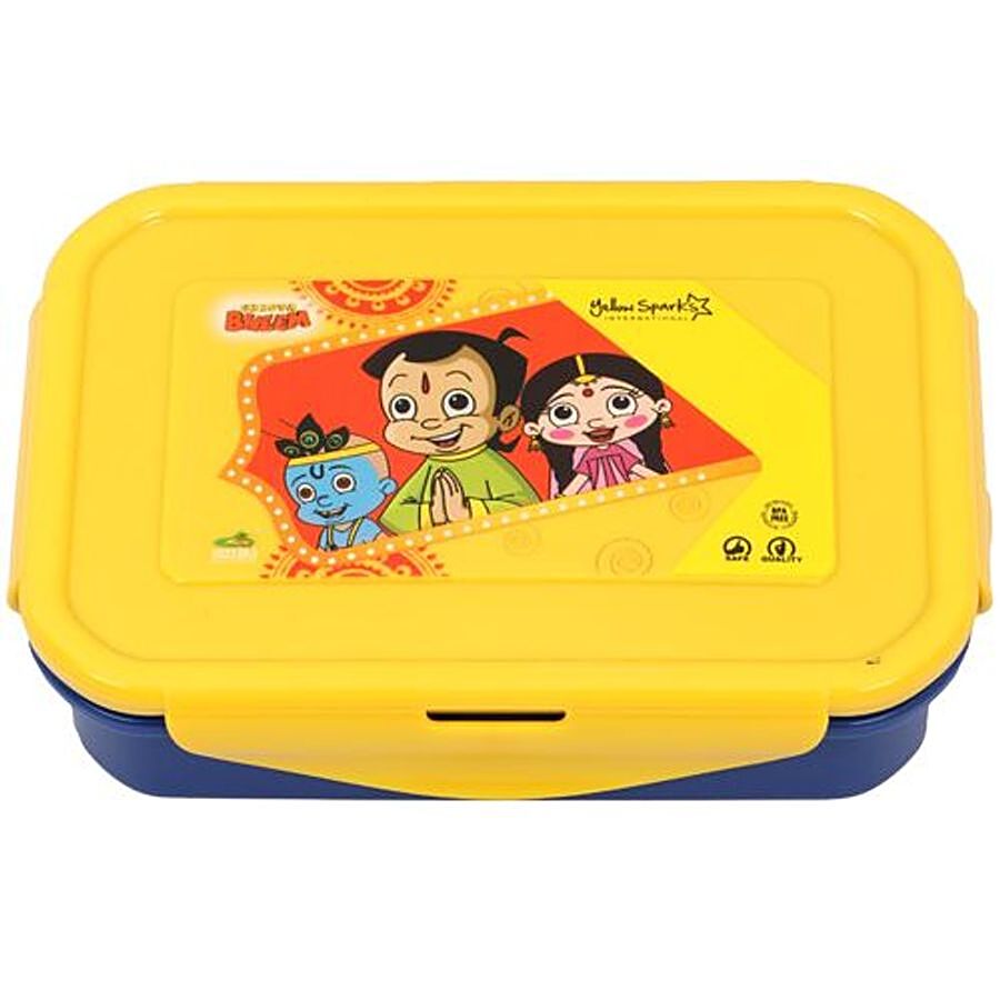 Yellow Spark Chota Bheem Single Compartment Lunch Box