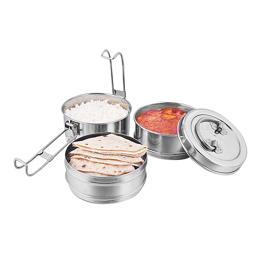 bb home Lunch/Tiffin Box With 3 Containers - 7X3