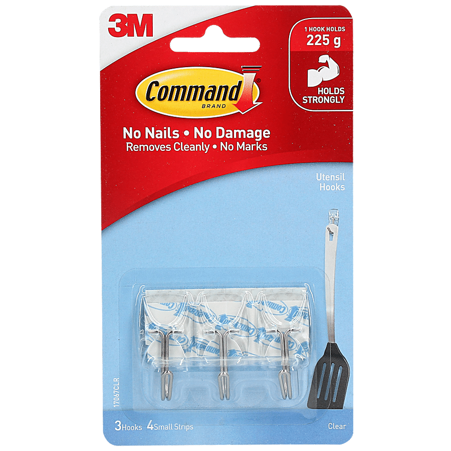 Command Clear Small Wire Hook