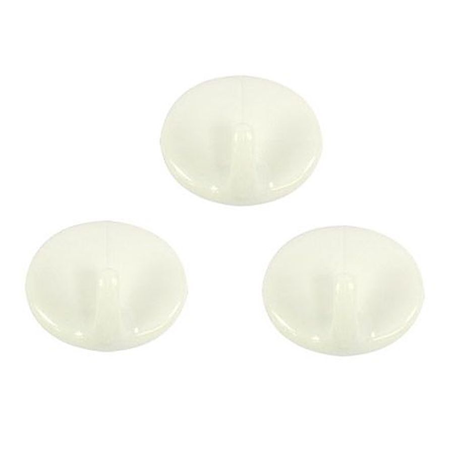 Fackelmann Adhesive - Hooks - Round White