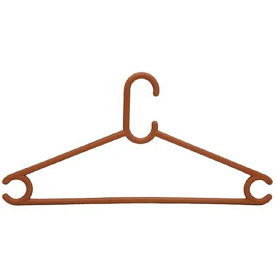 Laplast Plastic Cloth Hangers - Brown