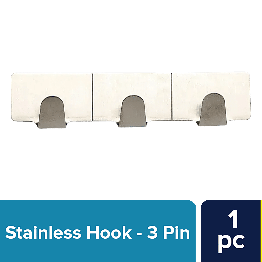 bb home Stainless Steel Hook - Self Adhesive/Stickable