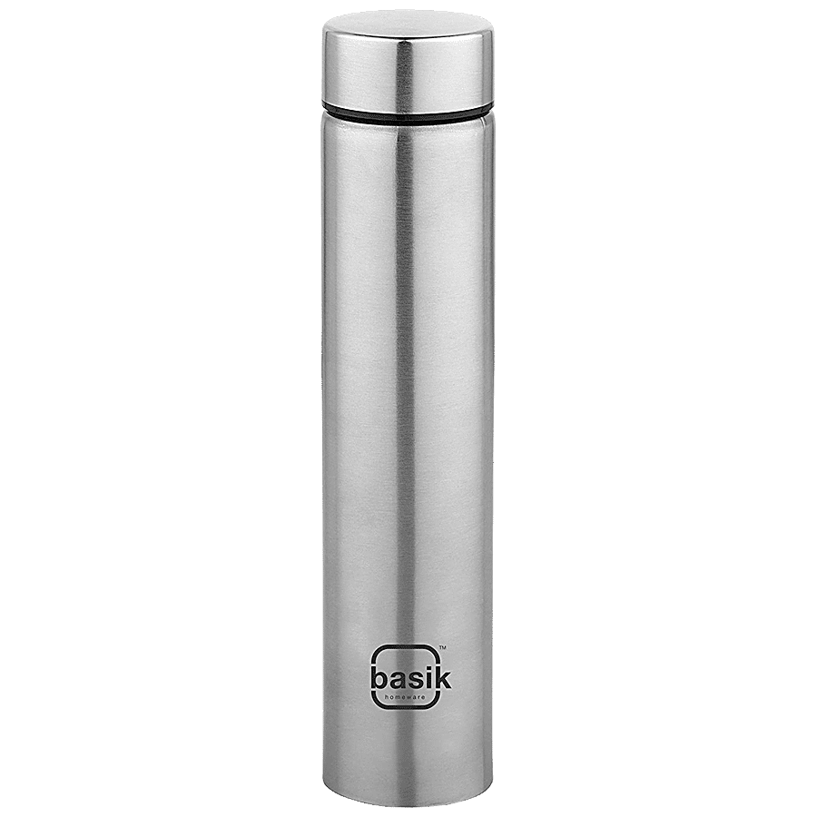 Basik AQUA-SLIM Sliver Stainless steel Fridge Bottles