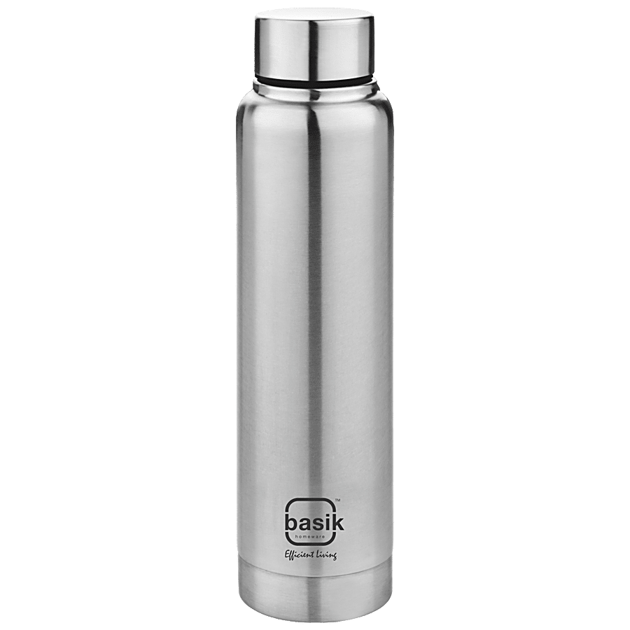 Basik SHINE Sliver Stainless steel Water and Fridge Bottles