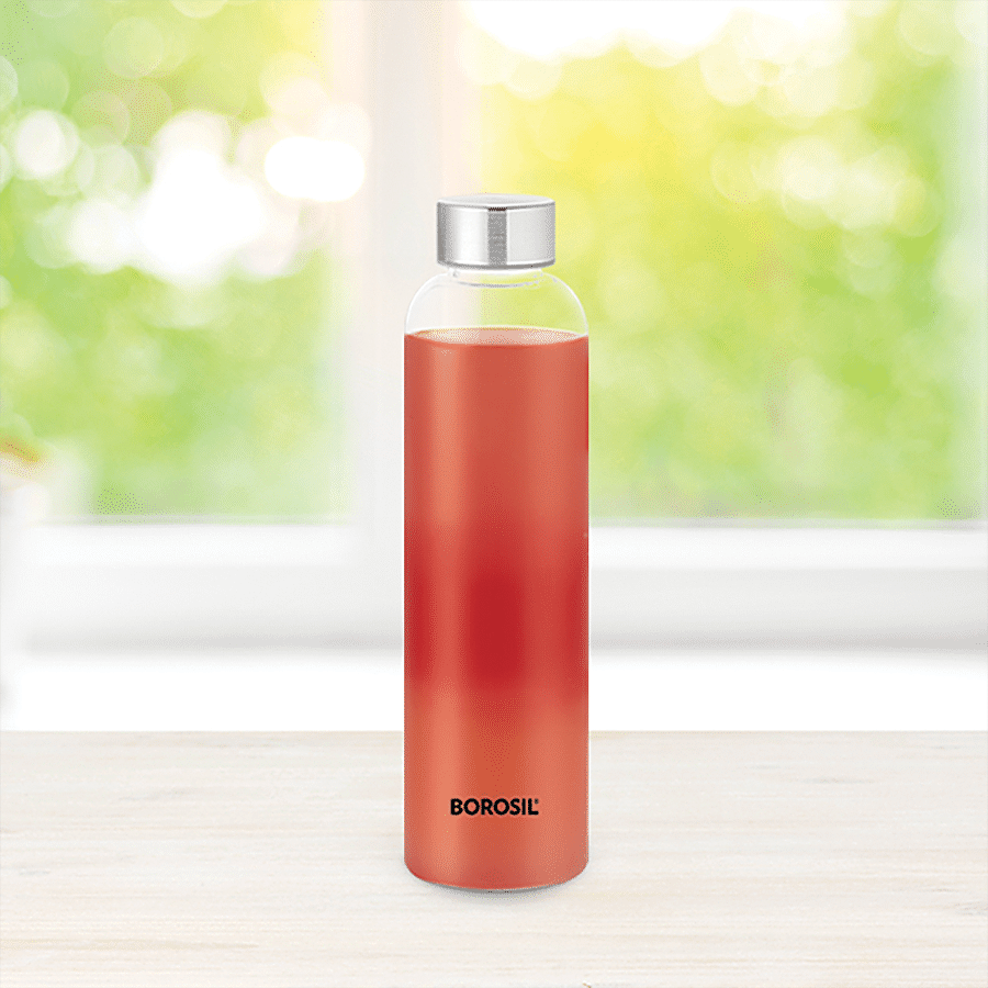 Borosil Crysto icate Transparent Glass Water Bottle