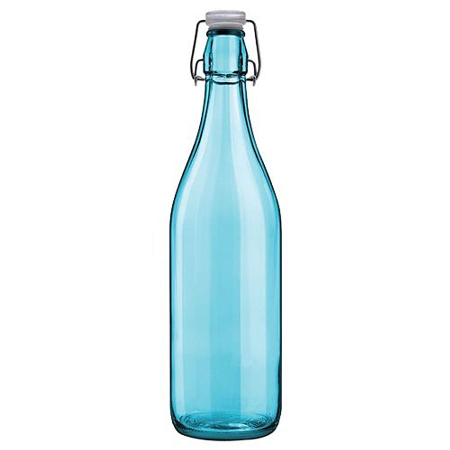 Cello Glass Water Bottle - Aquaria Organic Blue