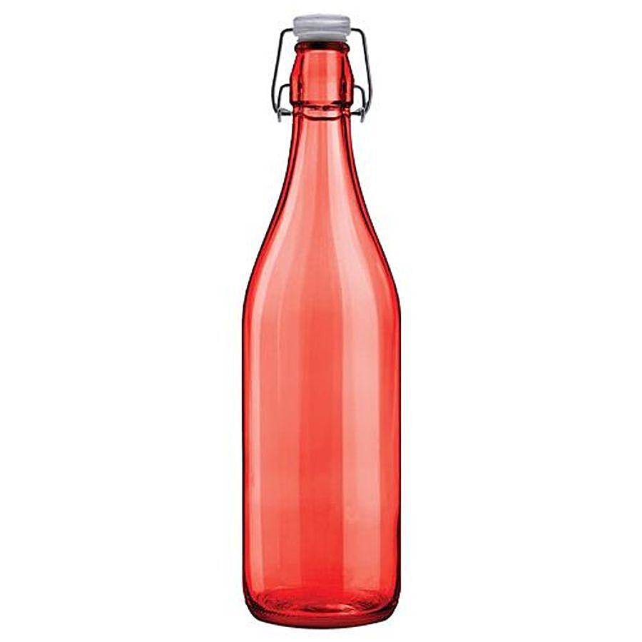 Cello Glass Water Bottle - Aquaria Organic Red