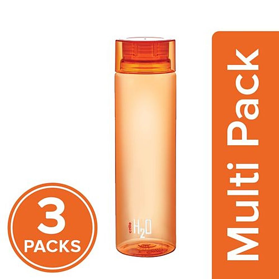 Cello H2O Unbreakable Water Bottle - Orange