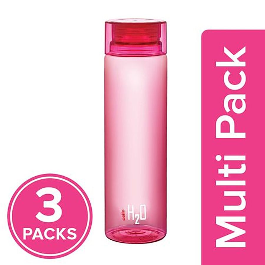 Cello H2O Unbreakable Water Bottle - Pink