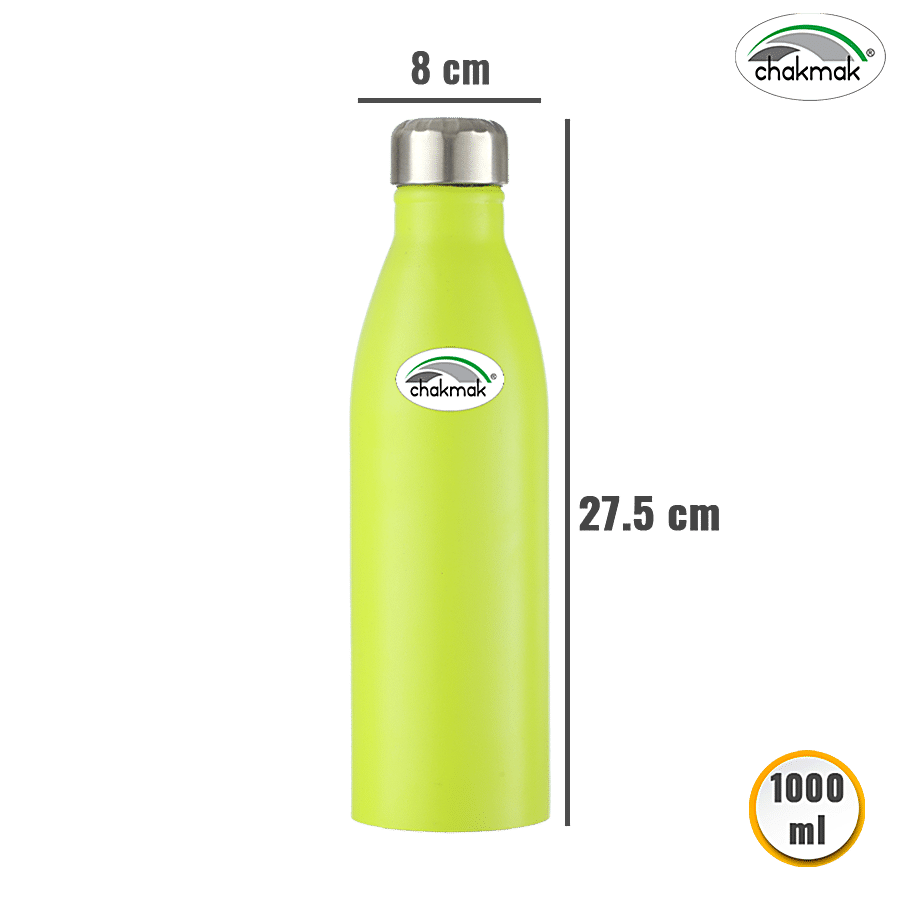 Chakmak Pure Stainless Steel Water Bottle - Green