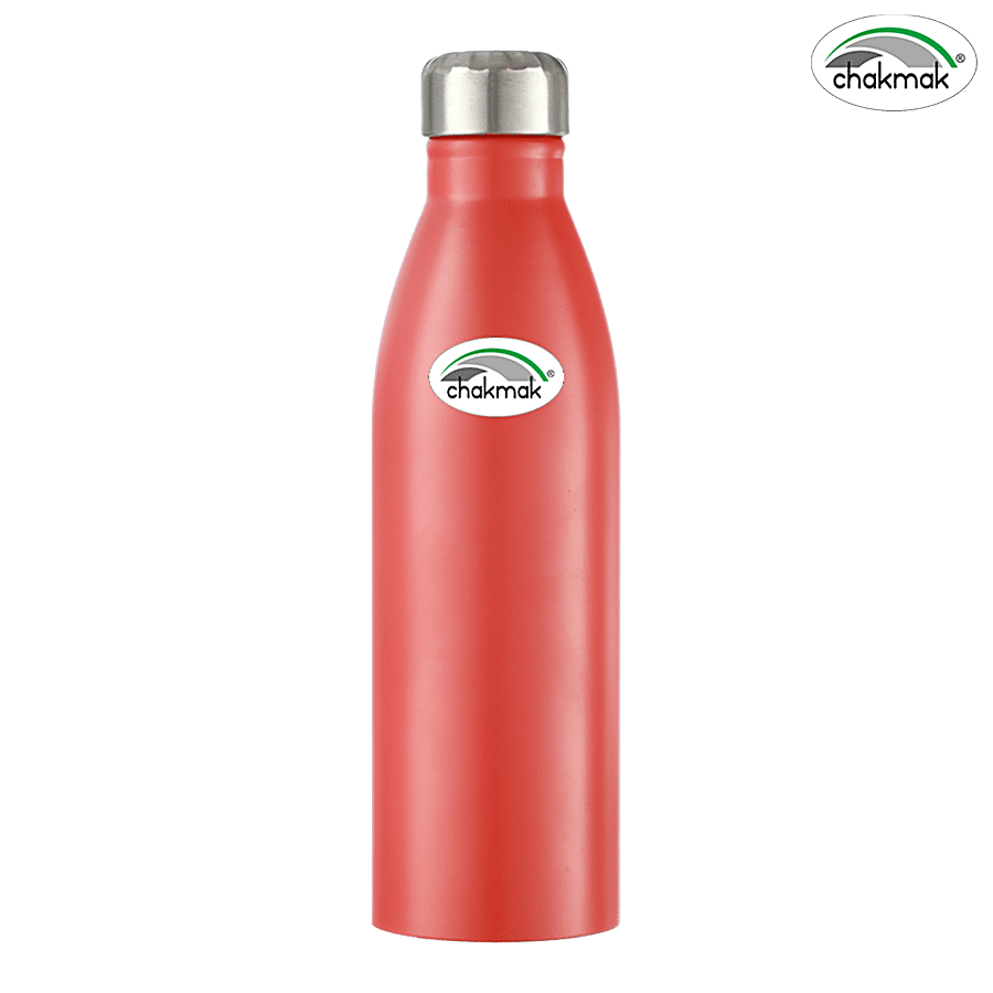 Chakmak Pure Stainless Steel Water Bottle - Red