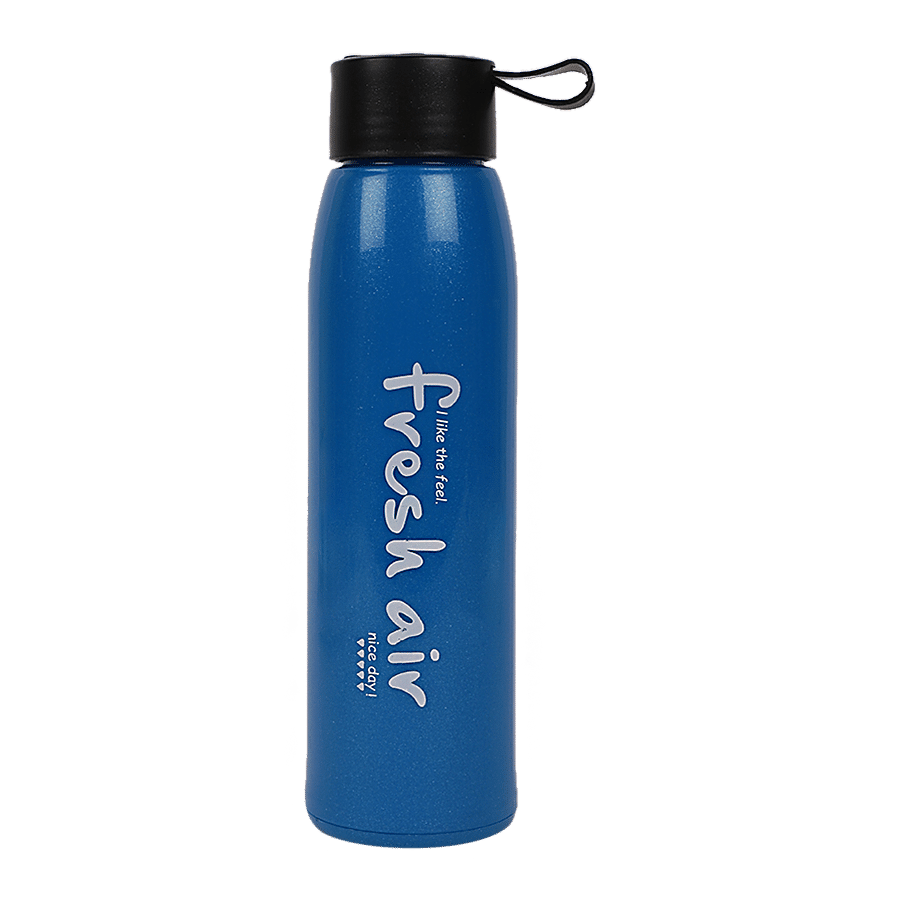 DP Borosilicate Glass Bottle With Plastic Outer - Blue