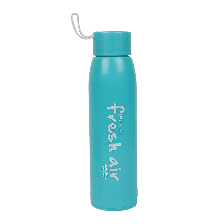 DP Borosilicate Glass Water Bottle With Plastic Outer - Sea Green