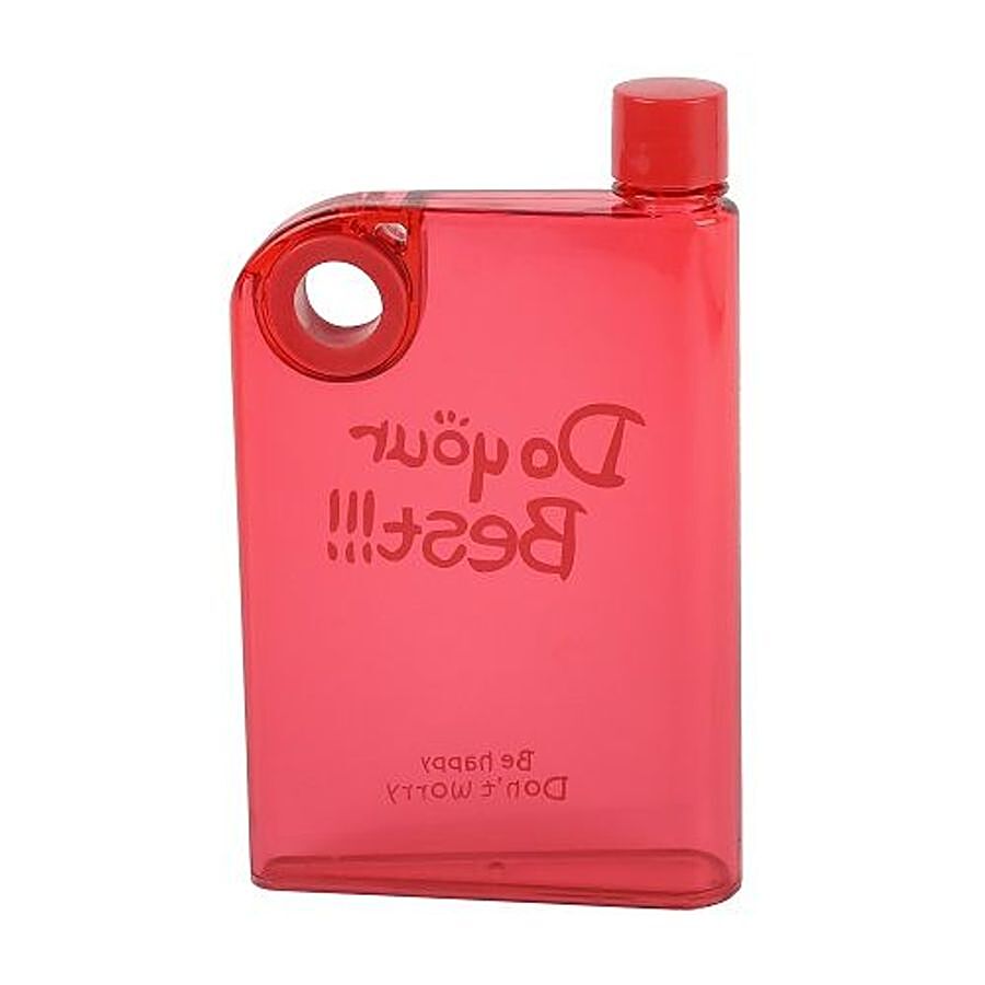 DP Do Your Best Plastic Sleek Water Bottle - Red BB 234