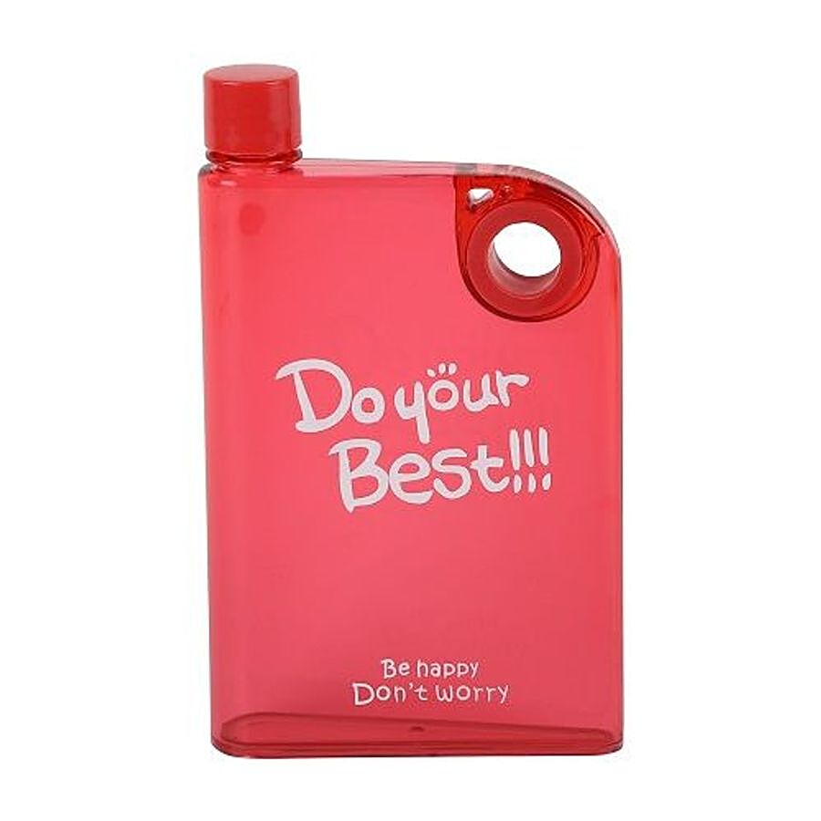 DP Do Your Best Plastic Sleek Water Bottle - Red BB 234