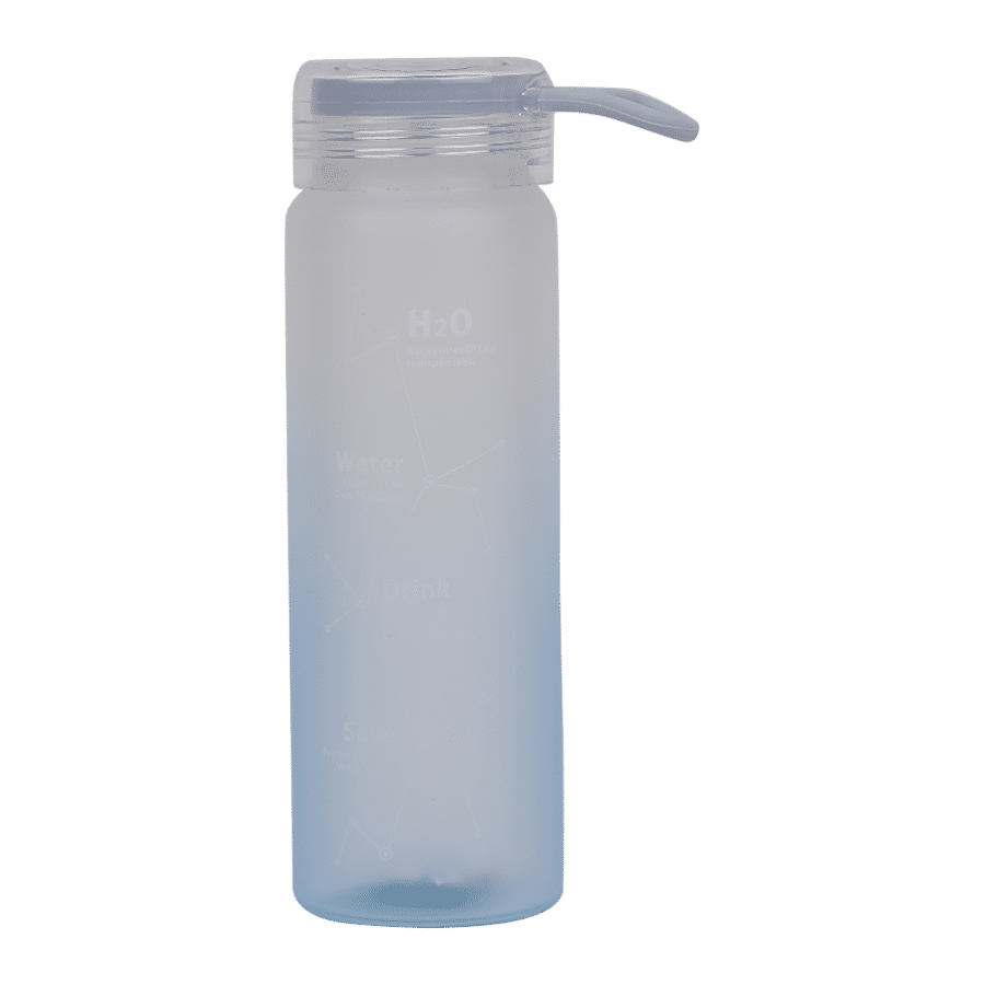 DP Glass Water Bottle Ombre Matt Finish - Blue