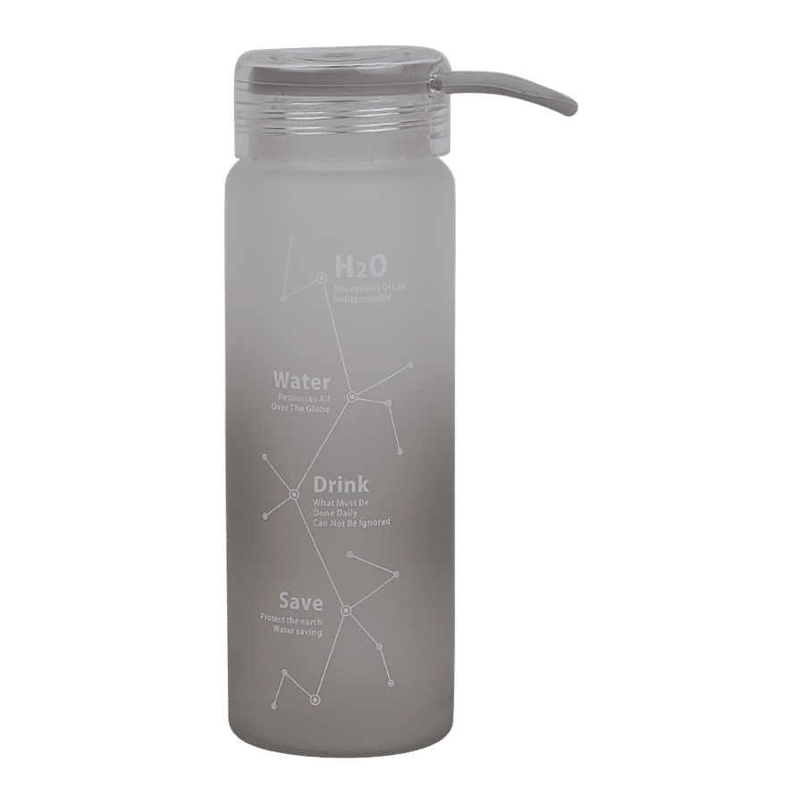 DP Glass Water Bottle Ombre Matt Finish - Grey