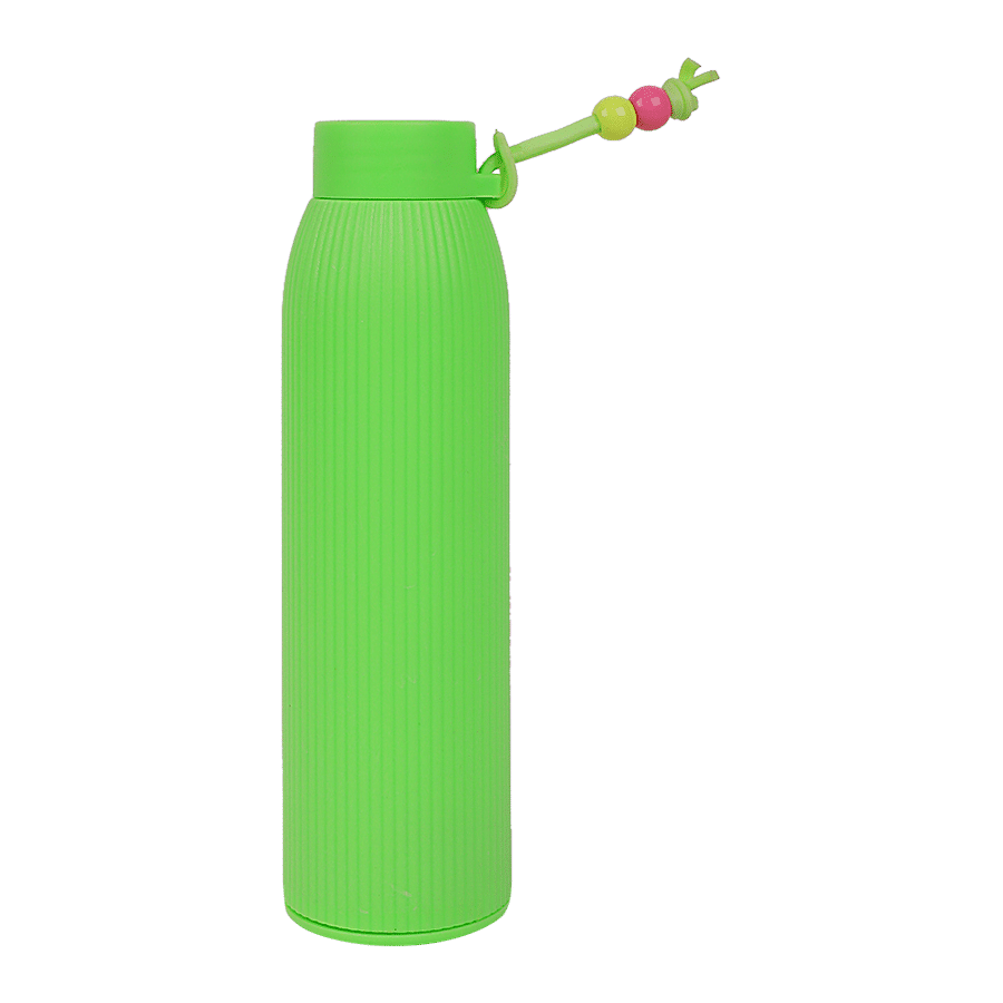 DP Glass Water Bottle With Plastic Outer - Green