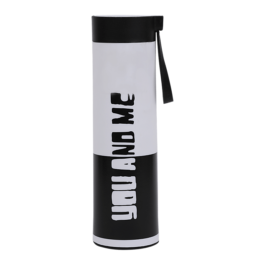 DP Glass Water Bottle With Plastic Outer - You & Me