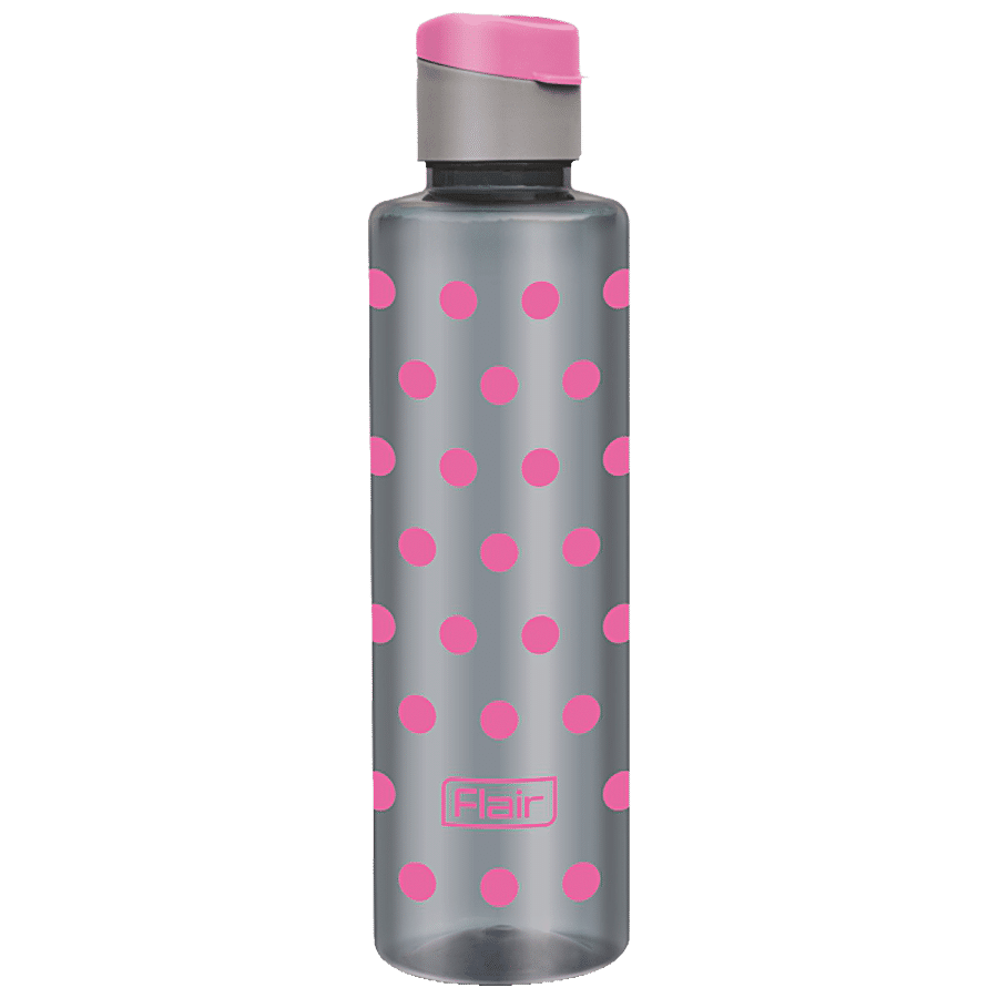 Flair Plastics Polka Pet Bottle With Fliptop - Durable & Leakproof