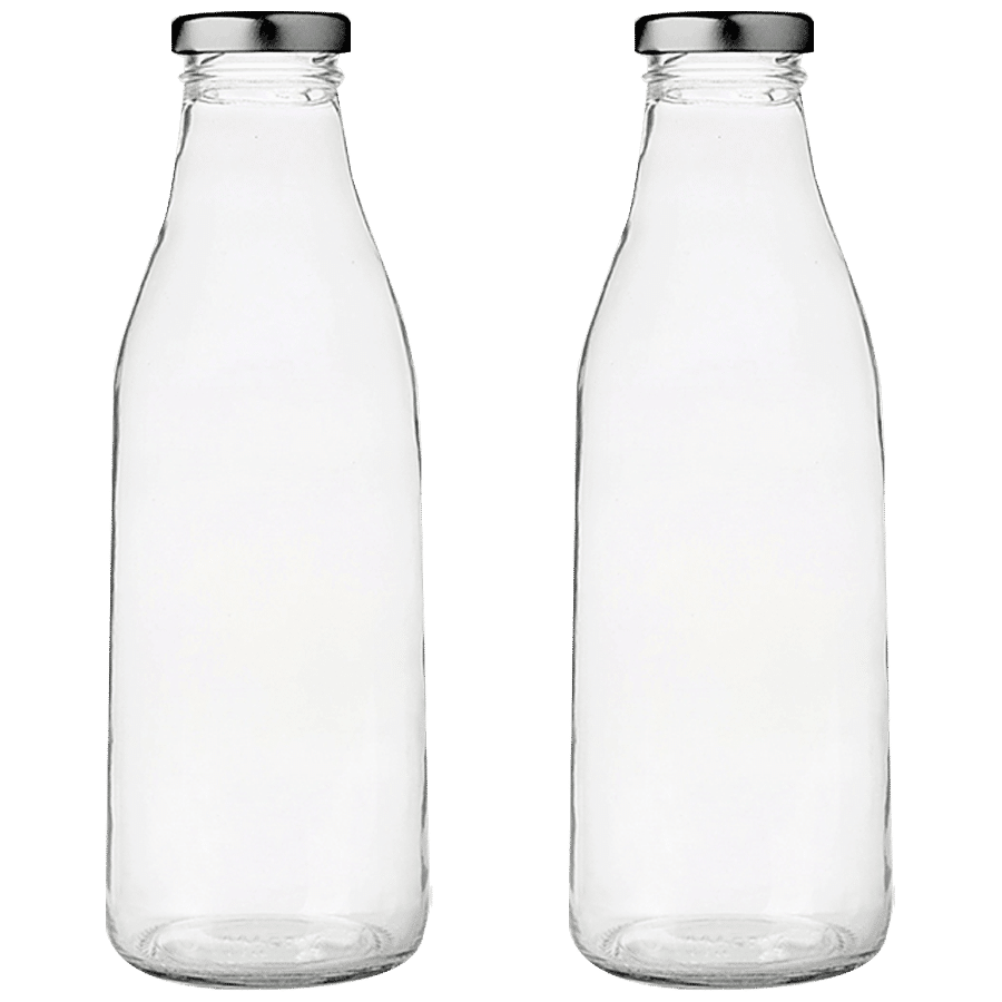 Glass Ideas  Glass Bottle  with Metal Lid