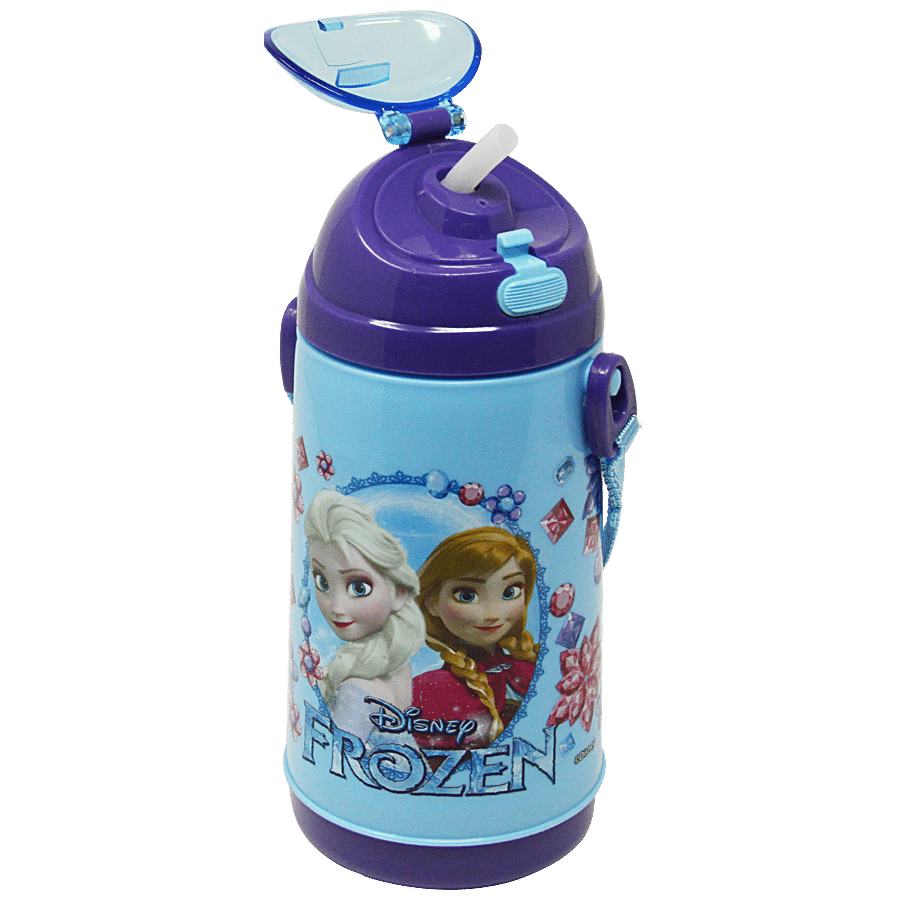 Hm International Disney Frozen Sisters Insulated Plastic Sipper Water Bottle