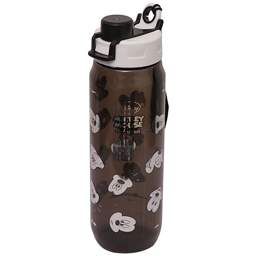 Hm International Disney Mickey Mouse Black Plastic Kids Water Bottle