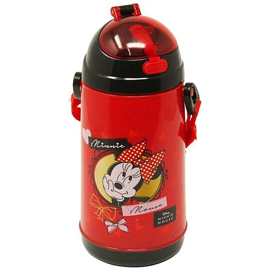 Hm International Disney Minnie Mouse Double Wall Plastic Sipper Kids Water Bottle