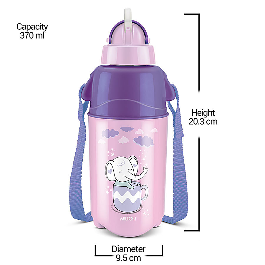 Milton Bottle - Kool Trendy 500 Plastic Insulated Water Bottle With Straw For Kids