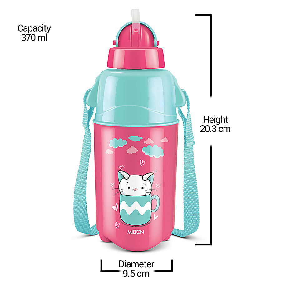 Milton Bottle - Kool Trendy 500 Plastic Insulated Water Bottle With Straw For Kids