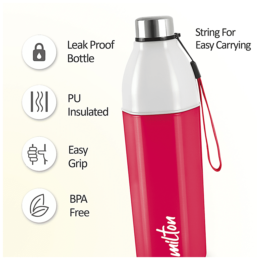 Milton Kool Hexone 900 Insulated Water Bottle - Red