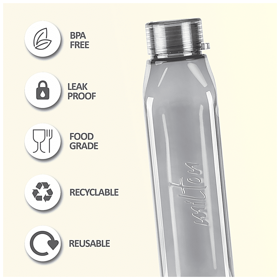 Milton Prime 1000 Single Wall Plastic Bottle - Grey