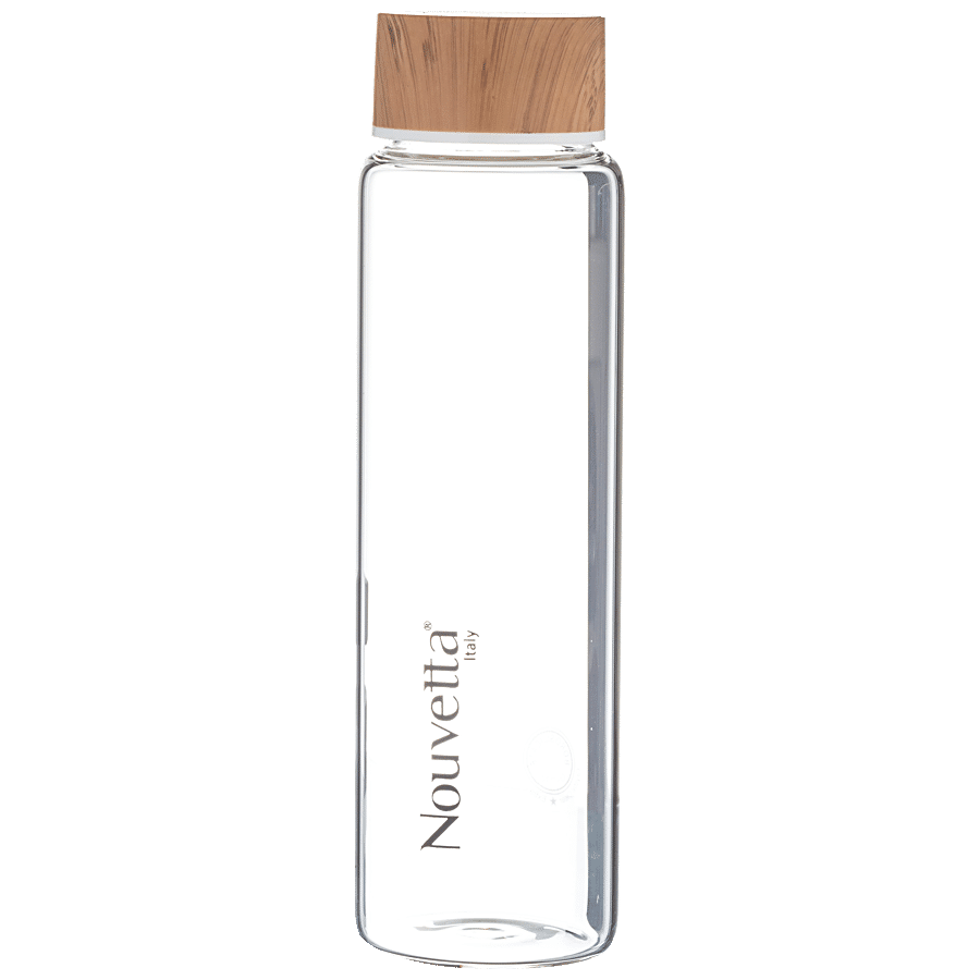 Nouvetta Lyon Borosilicate Bottle - Wooden Lid