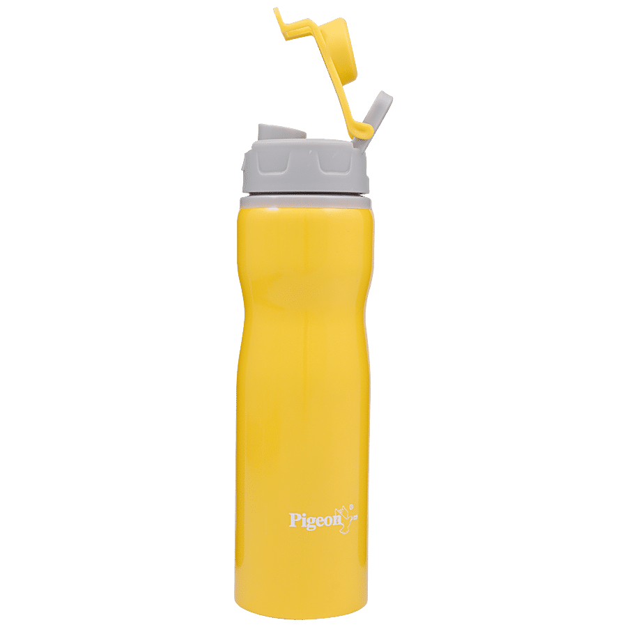 Pigeon Stainless Steel Water Bottle Queen Bottle - YELLOW