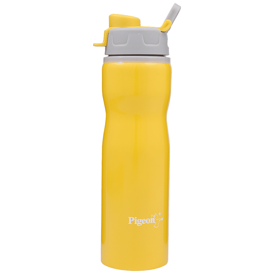 Pigeon Stainless Steel Water Bottle Queen Bottle - YELLOW