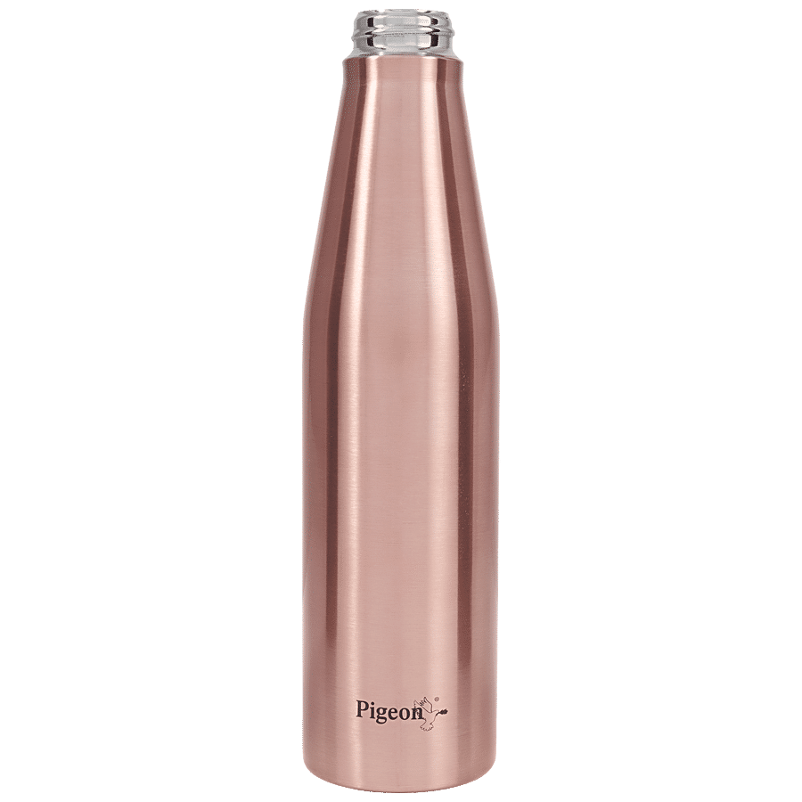 Pigeon Stainless Steel Water Bottle Smiley Fridge Bottle - COPPER