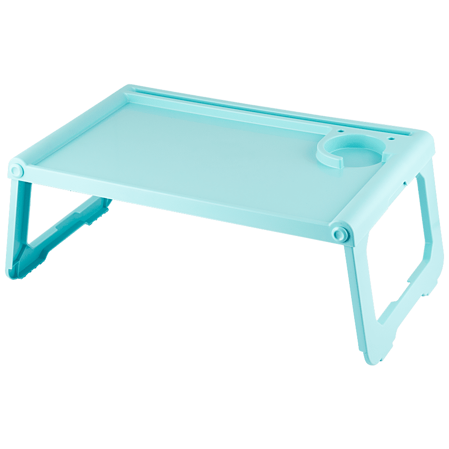 Polyset Plastic Foldable Multipurpose Study/Breakfast Table - Blue