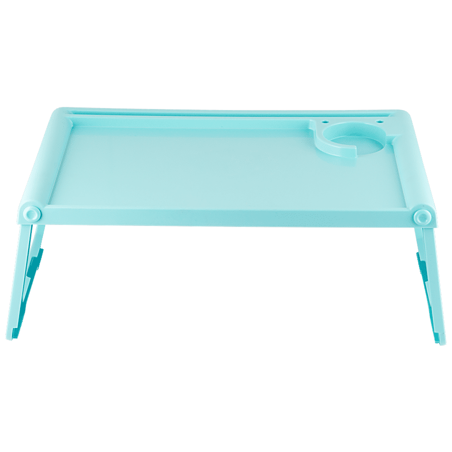 Polyset Plastic Foldable Multipurpose Study/Breakfast Table - Blue