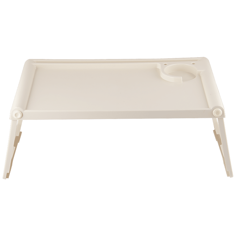 Polyset Plastic Foldable Multipurpose Study/Breakfast Table - Ivory