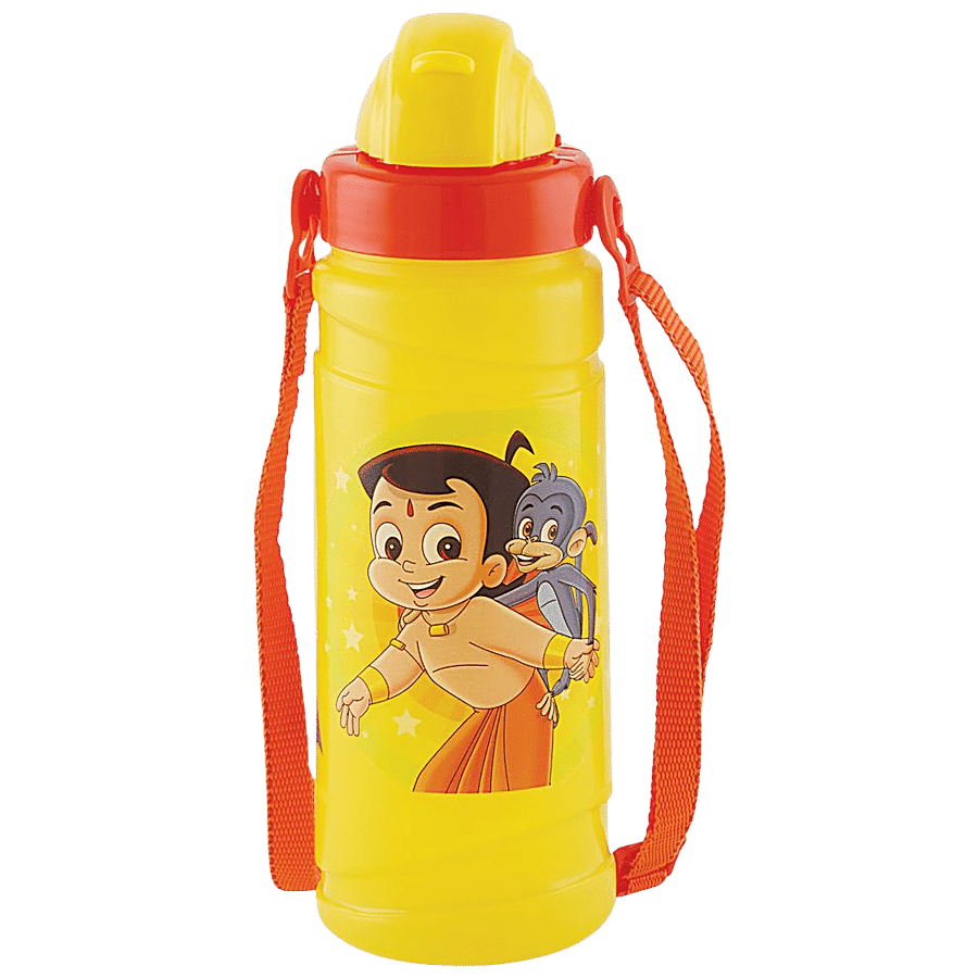 Pratap Happy Champ Chhota Bheem Plastic Water Bottle - Leakproof