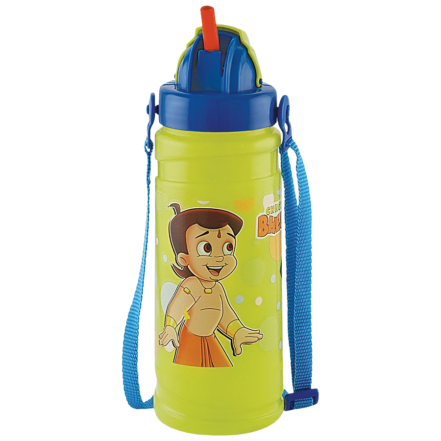 Pratap Happy Champ Chhota Bheem Plastic Water Bottle - Leakproof