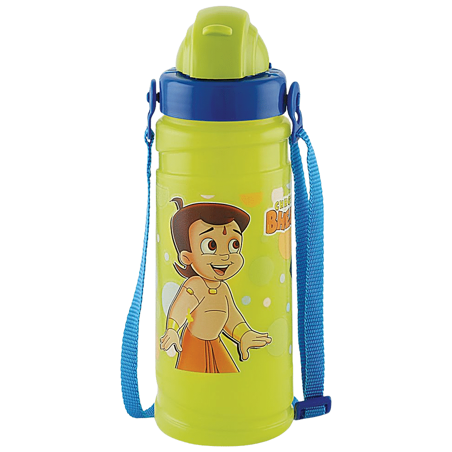 Pratap Happy Champ Chhota Bheem Plastic Water Bottle - Leakproof