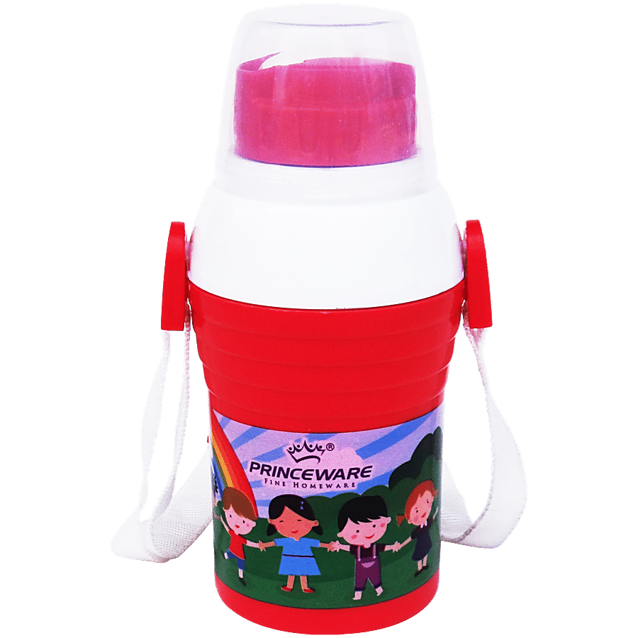 Princeware Lauren Plastic Insulated Kids Bottle - Red