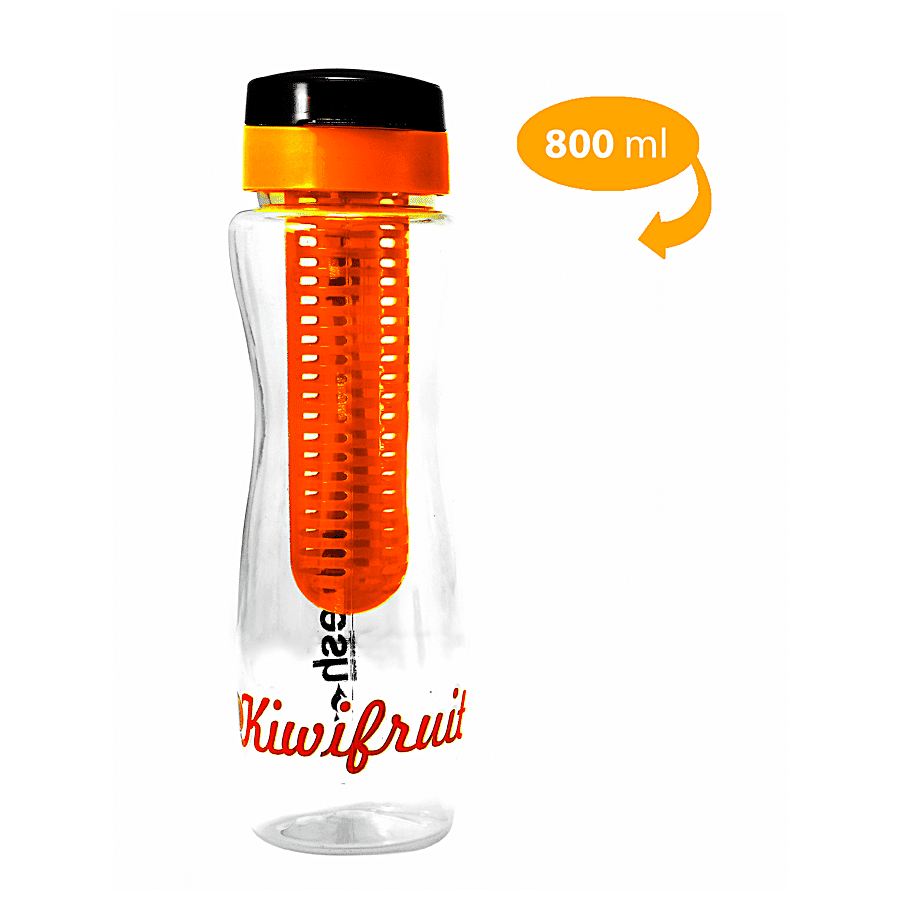 Saura Belbott Infuser Plastic Water Bottle - Orange