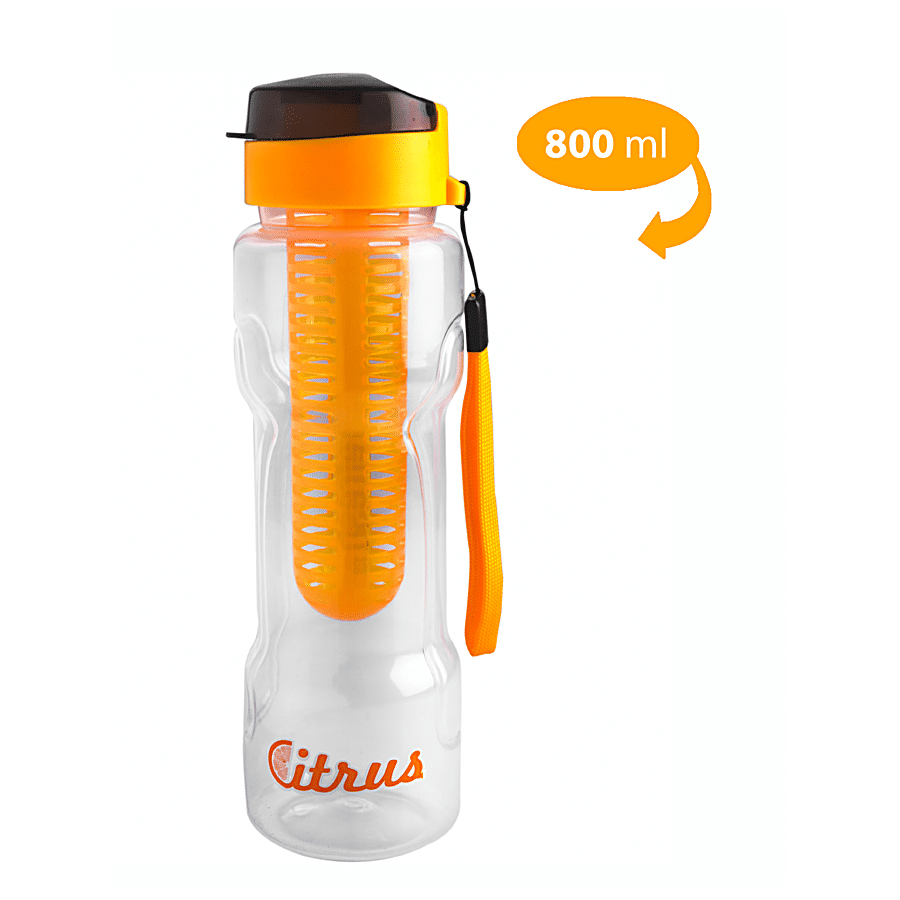 Saura Hydro Infuser Plastic Bottle - Orange