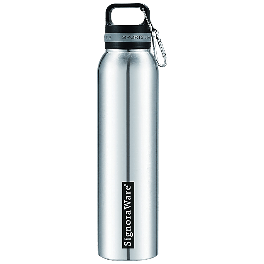 Signoraware Concept Single Wall Steel Water Bottle - Silver